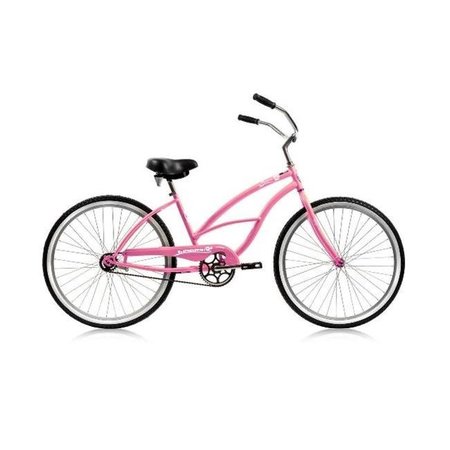 MICARGI Micargi PANTERA-F-PK 26 in. Pantera Womens Beach Cruiser Bicycle; Pink PANTERA-F-PK